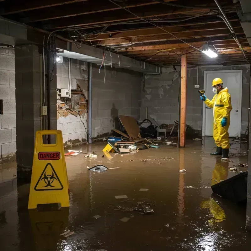 Flooded Basement Electrical Hazard in Pinal County, AZ Property