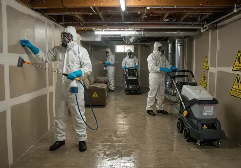 Basement Moisture Removal and Structural Drying process in Pinal County, AZ